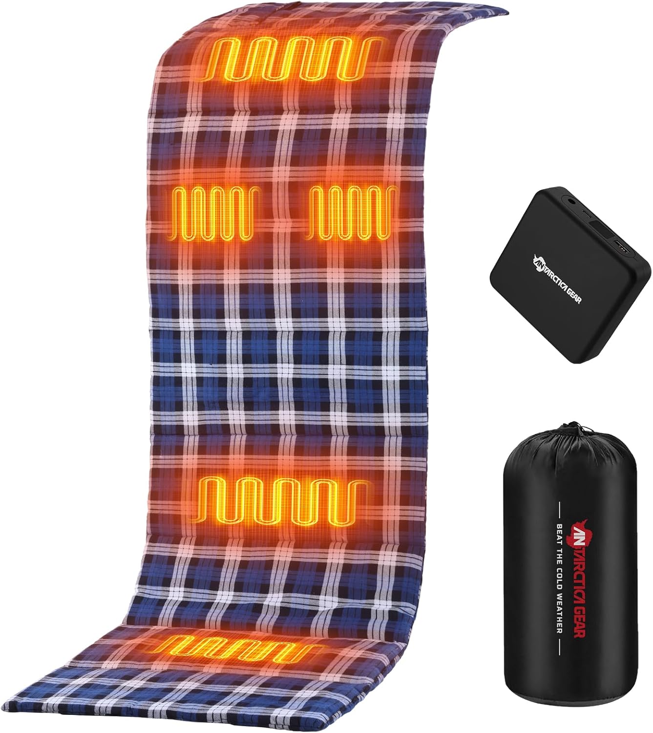 ANTARCTICA GEAR PRO Heated Sleeping Bag Liner, 5 Heated