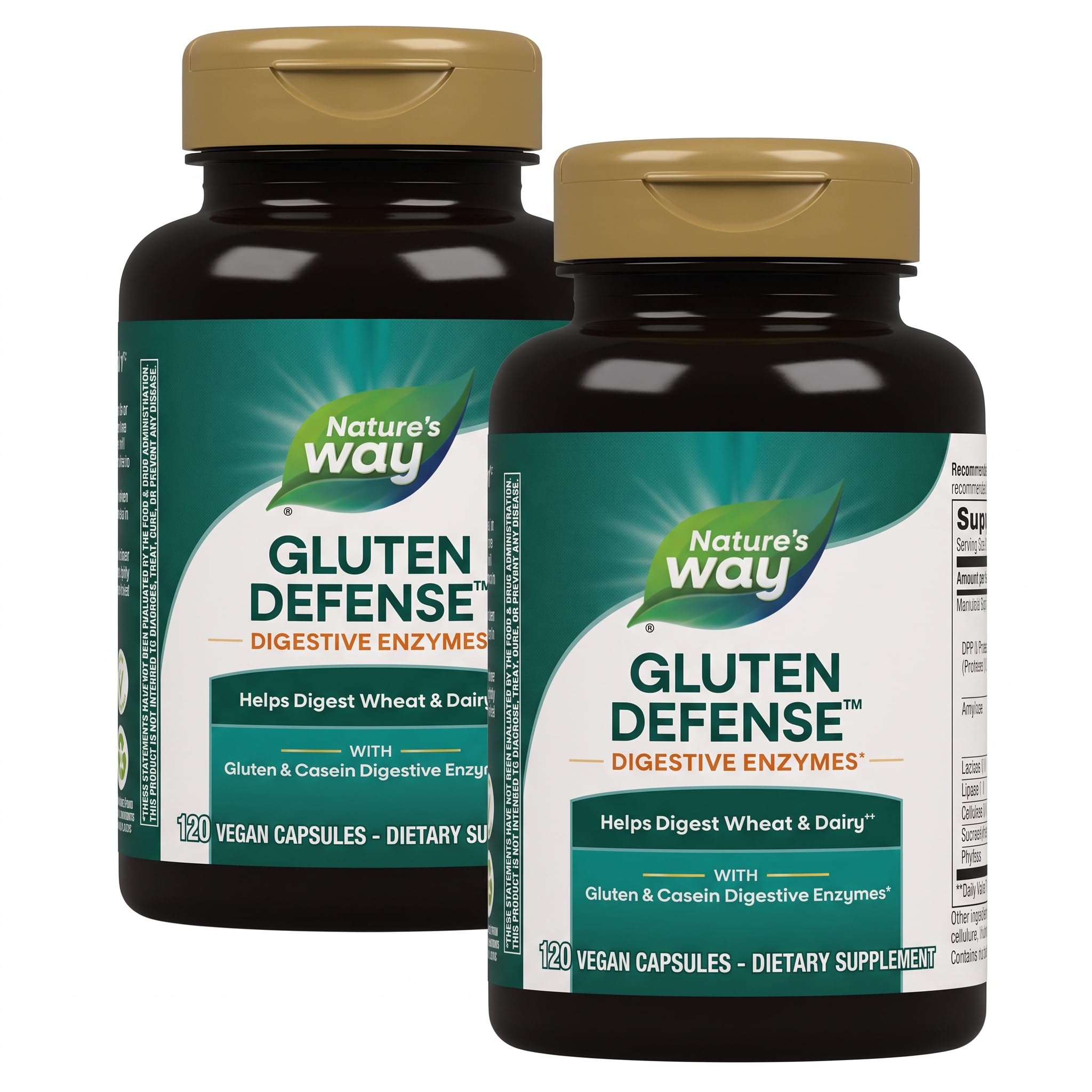 Nature's Way Gluten Defense, Digestive Enzyme Supplement*, 120 Capsules — Amazon image 7
