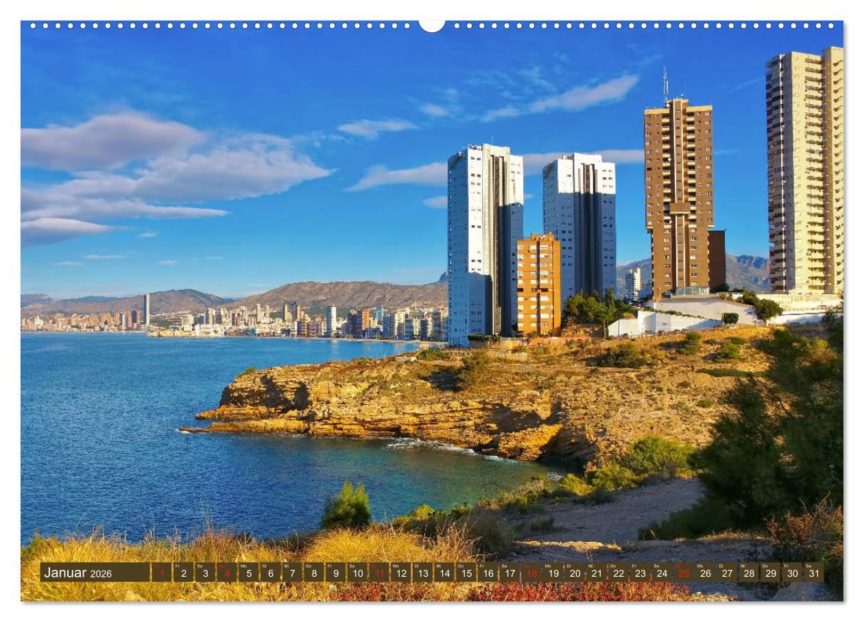 Costa Blanca - Die weiße Küste Spaniens (hochwertiger Premium Wandkalender 2026 DIN A2 quer), Kunstdruck in Hochglanz: Ein Bildkalender der bekannten ... spanischen Mittelmeerküste (CALVENDO Orte)