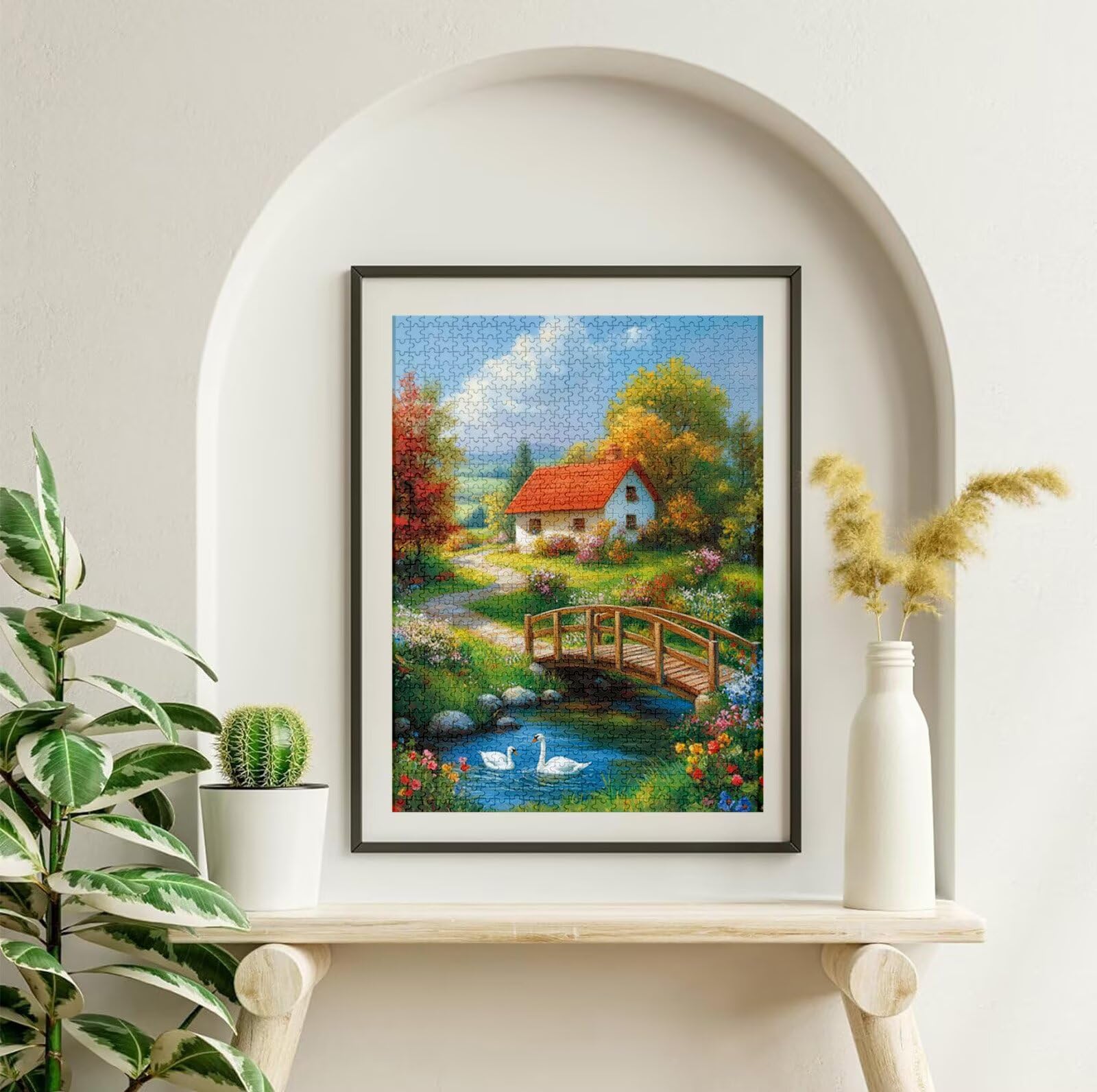 Puzzle 4000 Piezas Cabina, Puzzle Paisaje con Caja para Adultos, 141x87 cm, DIY 4000 Piezas Rompecabezas Madera para Adultos, Rompecabezas Desafiante para Decoracion Hogar y Pared, Regalo Mujer H-7758