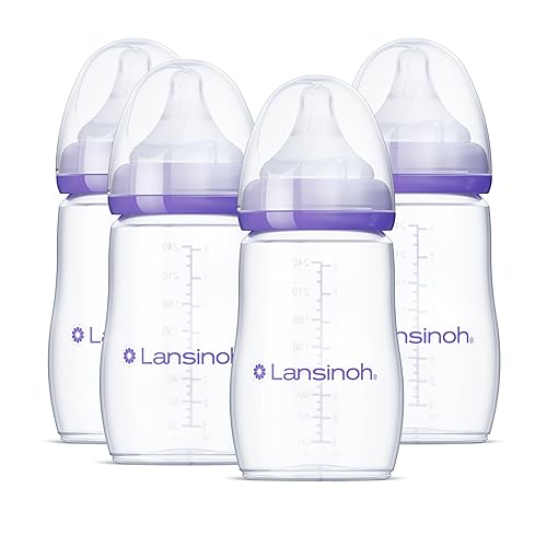 Miniatura 9 de Lansinoh Botellas Anti-Cólico para Bebés Lactantes, 5 Onzas, 4 Unidades, Incluye 4 Tetinas de Flujo Extra Lento, Tamaño XS