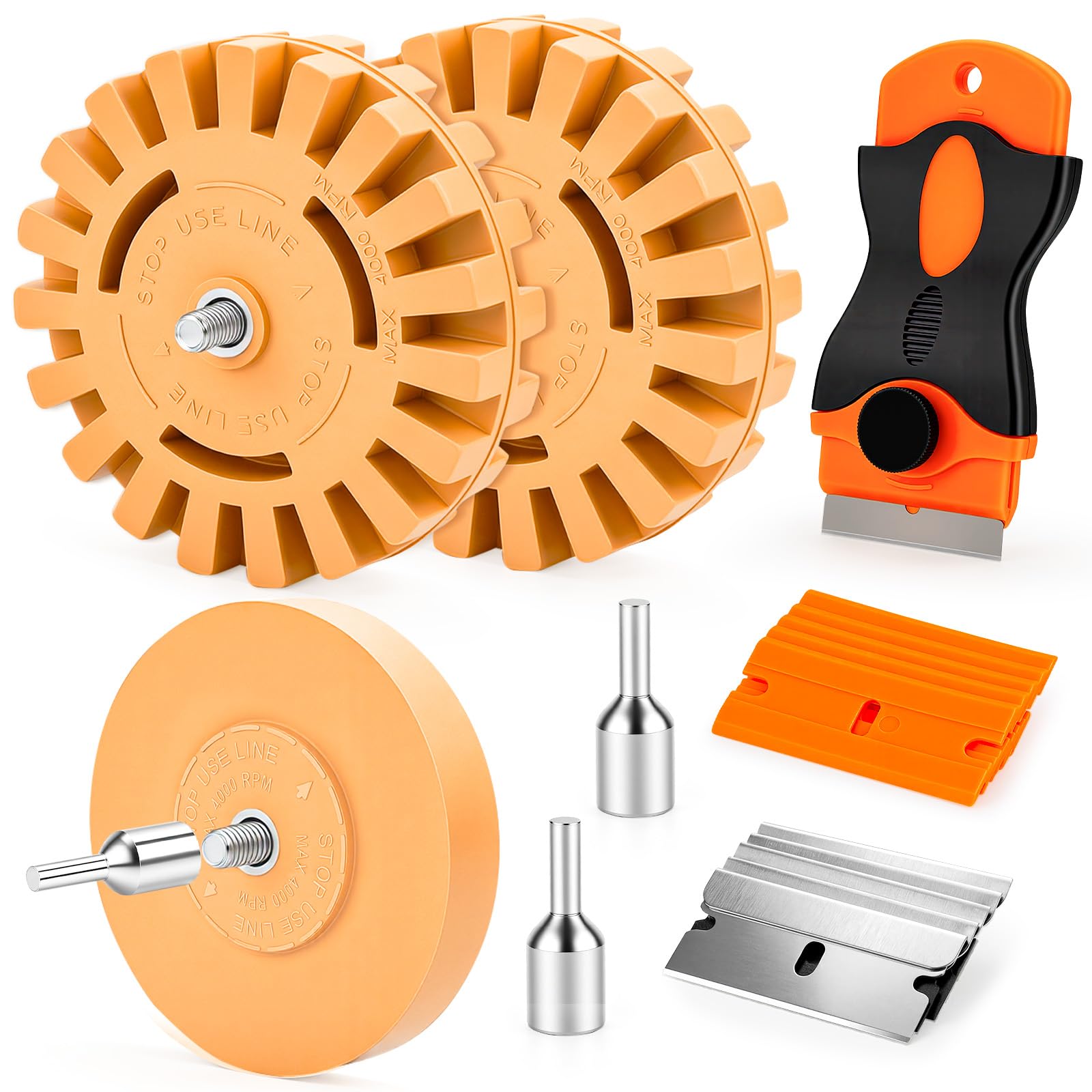 OrbitShell Eraser Wheel Decal Remover Tool Kit