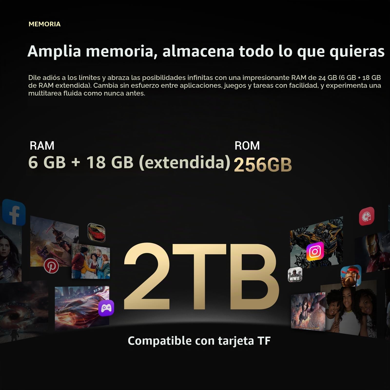FOSSiBOT F109S Teléfono Resistente, 24GB+256GB, 6,75'' HD+ Pantalla, Innovadora Pantalla Trasera, Batería 10600mAh, 50MP IA Triple Cámara, IP68 Móvil Antigolpes, Android 15, Doble SIM NFC Negro