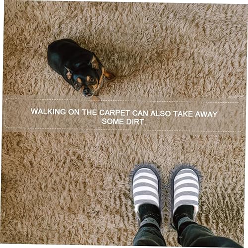 Miniatura 9 de STOBAZA Floor Clean Slippers Chenille Mop Sliers Cleaning Tools for Hardwood Tile Vinyl Floors Comfortable Dust Cleaning Slipper