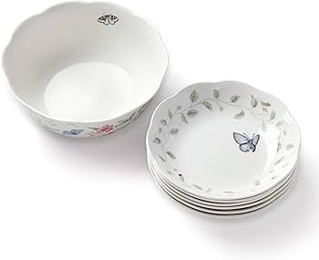 Amazon.com: Lenox 6437719 Butterfly Meadow 7-Piece Bowl Set : Home