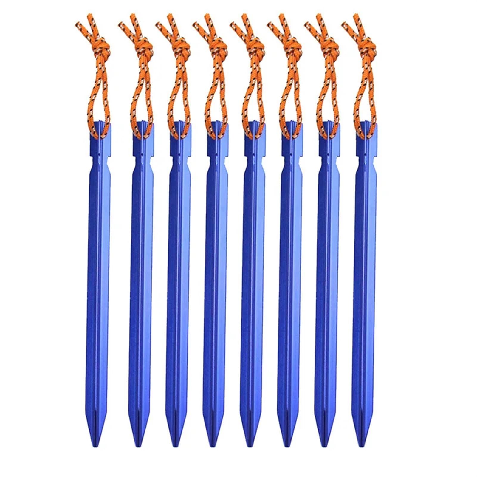 Clavos de Tienda de Aluminio, 10 piquetas de Aluminio for Tienda de campaña, 23 cm, Multicolor