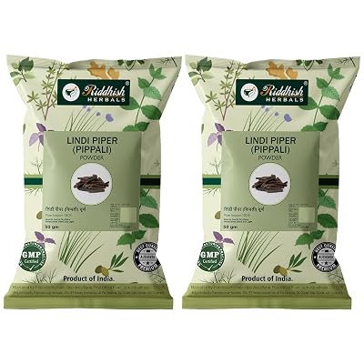 Riddhish Herbals Lindi Piper Churna - Pippali - long pepper powder - pack of 3 - each of 50gm