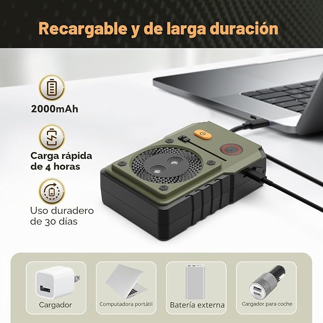 Foto 4 de 8 de Ahuyentador de Perros Potente,3 Frecuencias Ajustable Dispositivo Antiladridos Para Perros,Auto/50Pies…