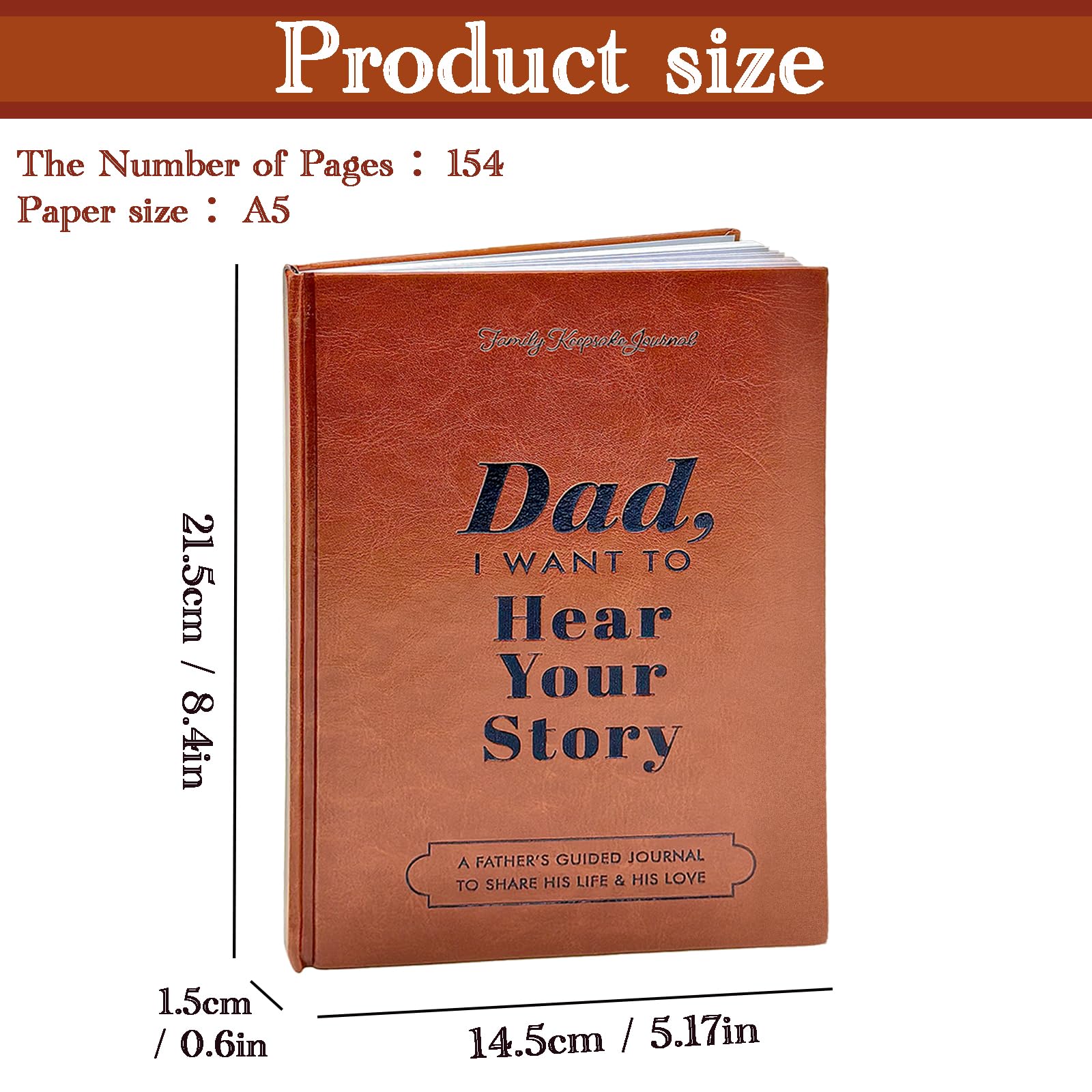 Dad I Want To Hear Your Story: Recording Father's Life Journey The Best Gift for Dad Get to Know Your Father Better Share the Love-Dad - Image 4