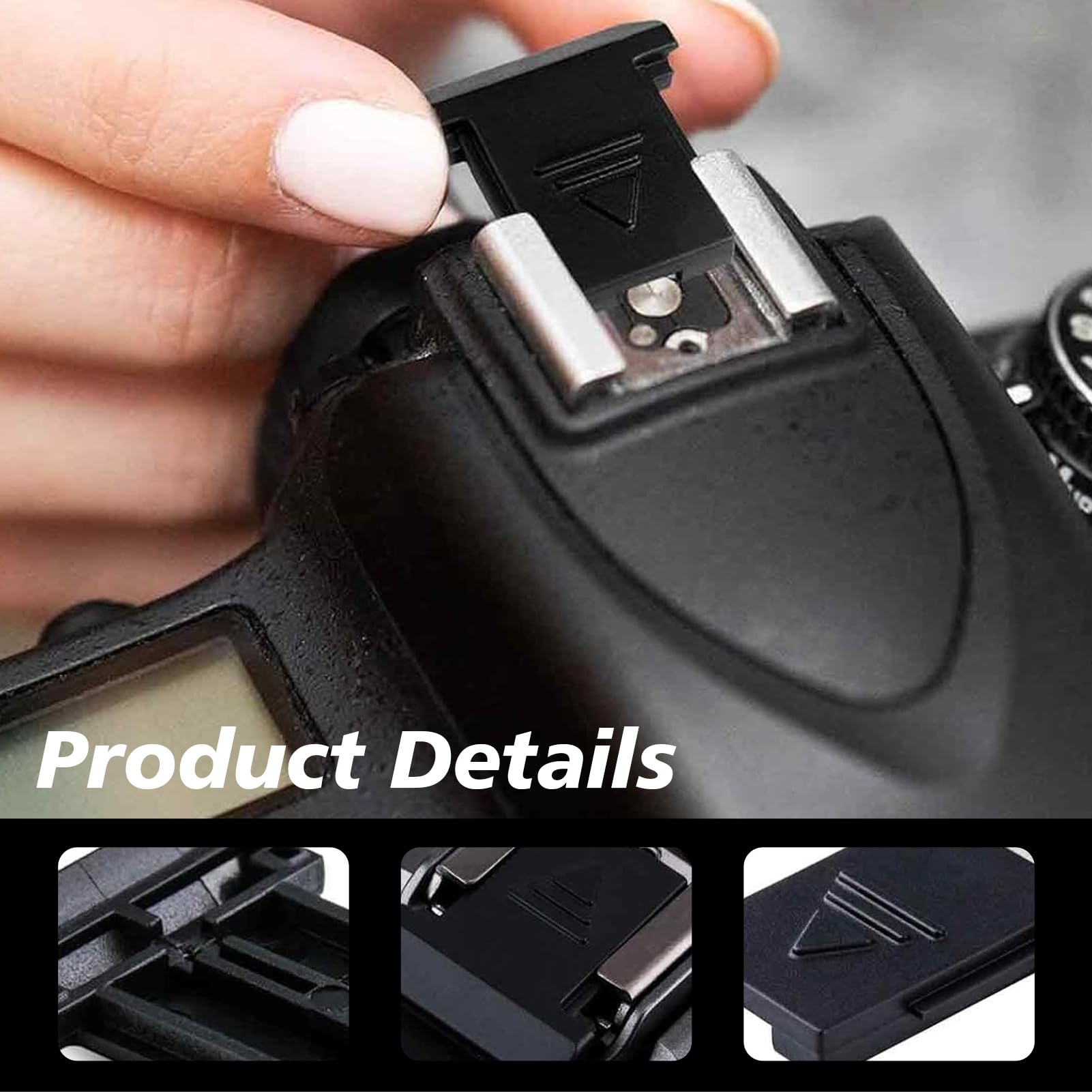 3 sztuki etui na buty błyskowe, kompatybilne z Canon EOS R3 R5II R5C R6II R7 R8 R10 R50, posiada wbudowaną funkcję błysku, pyłoszczelność i plamoodporność, zamiennik Canon ER-SC2 (czarny)