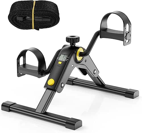 MOMODA Under Desk Bike Pedal Exerciser with LCD Display Portable