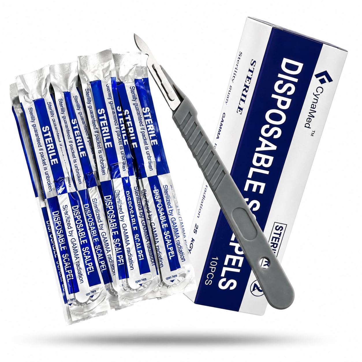 Disposable Sterile Scalpels (10 Pack) - Size #10 High Carbon Steel Blades with Plastic Handle for Dermaplaning, Crafts, Podiatry, Wood Model Making, Mycology, Plant Cutting,Dissecting & More (#23) — Amazon image 16