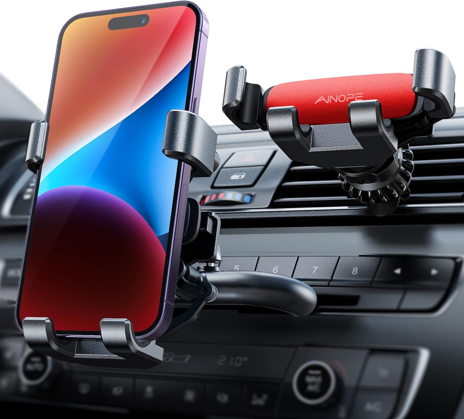 AINOPE CD Slot Car Phone Holder Mount 2in1 Gravity Auto