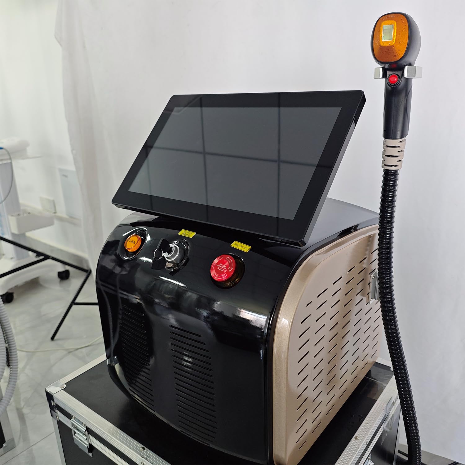 Equipo portátil de cuidado de belleza con sistema de refrigeración avanzado y pantalla táctil, dispositivo profesional de cuidado personal para salón, spa y uso doméstico
