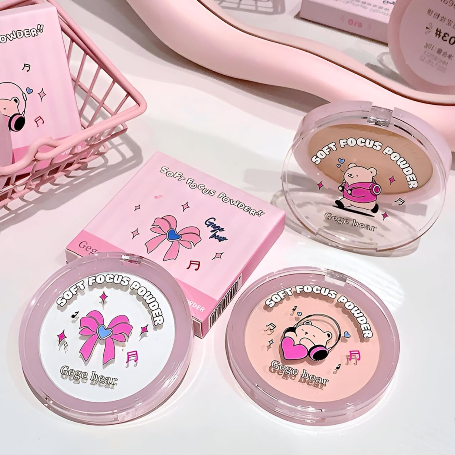 Gege Bear Super Stay Compact Powder | Waterproof Long Lasting | Oil Control Compact Powder | Super Blendable Invisible Finish | High Performance & Flawless Full Coverage | High Performance Mousse Texture | Matte Natural Glow Finish For Women (02#Vitality Powder, 10g)-image-32
