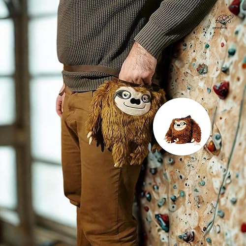 Miniatura 3 de Bonita bolsa de tiza para levantar, gimnasio y escalada en roca, cubo grande de tiza con cinturón ajustable, bolsa de polvo de agarre para boulder y