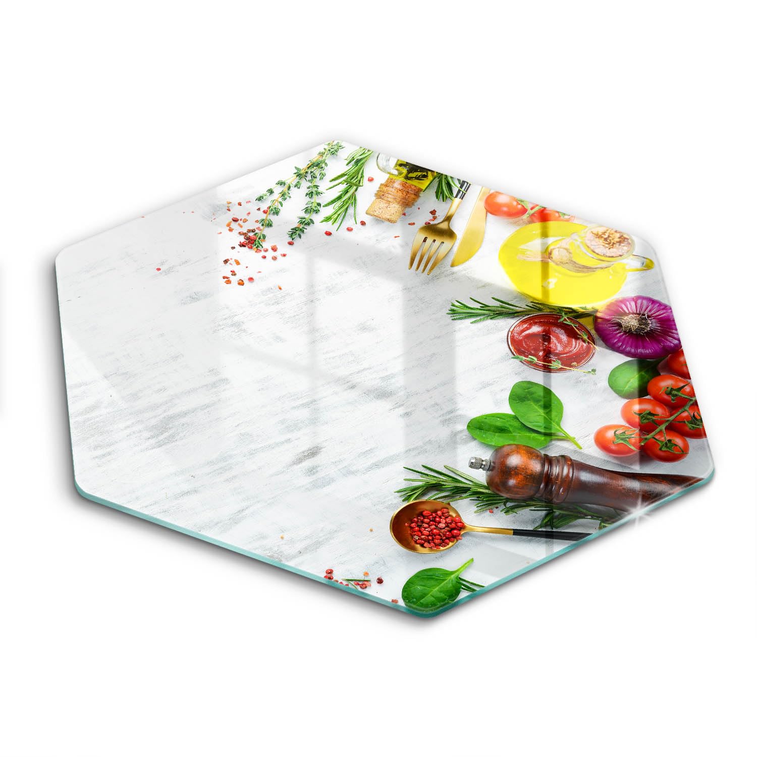 Planche à découper induction Wallfluent 40cm évite rayures plaque hectogone