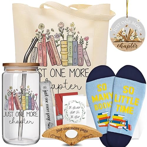 Book Lovers Gifts Set for Women & Men - Just