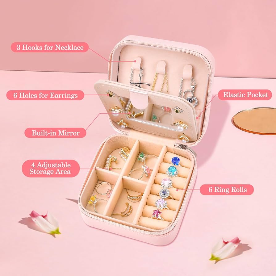 Amazon.com: Inngeroo Stocking Stuffers for Teens, Christmas Gifts for Women  Teen Girls Trendy Stuff Travel Jewelry Box Case Organizer Easter Basket  Stuffers Personalized Birthday Mothers Day Mom Gifts, lnitial A : Clothing,
