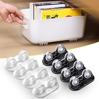 [Confezione da 8] Ruote per mobili piccole,Le Pulegge sono installate nella parte inferiore del box di stoccaggio. Ruote può essere utilizzato in contenitori di stoccaggio mobili