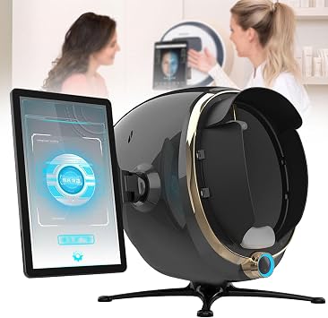 Skin Analysis Machine Digital Professional-36MP Intelligent Facial Analyzer with 8-Spectrum Technology,for Skin Condition Evaluation Black-13.3in