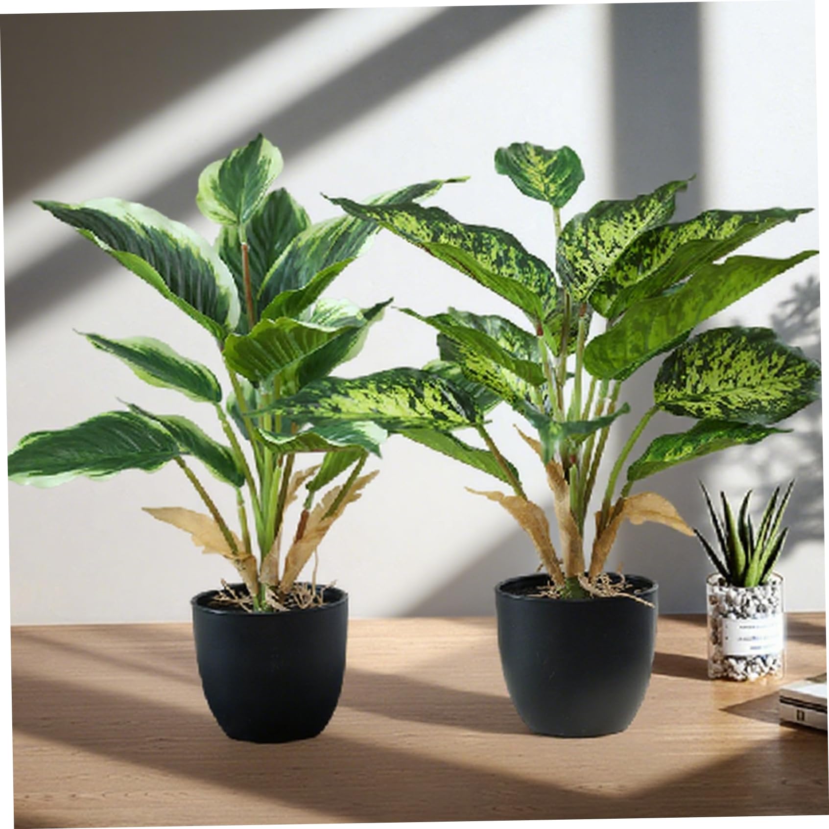 Plantes artificielles en pot de 40 cm, plante verte artificielle pour décoration maison
