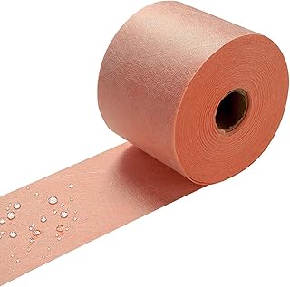 100FT Shower Waterproofing Membrane Roll, 5 Inch Wide 20 Mil Thick PE Layer with Vapor Barrier, Waterproof Membrane for Bathroom Floors, Kitchens, Laundry Rooms & Balconies, 42 Sq.Ft Coverage