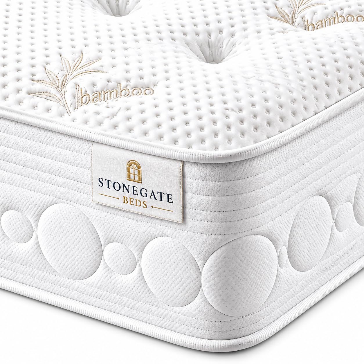 Small Double Mattress 4FT, 11 Inch 3000 Pocket Sprung Mattress Double Bed with Motion Isolation, 120x190x28cm Medium Firm Memory Foam Mattress, Hand Tufted Breathable Tencel Cover | UK Made