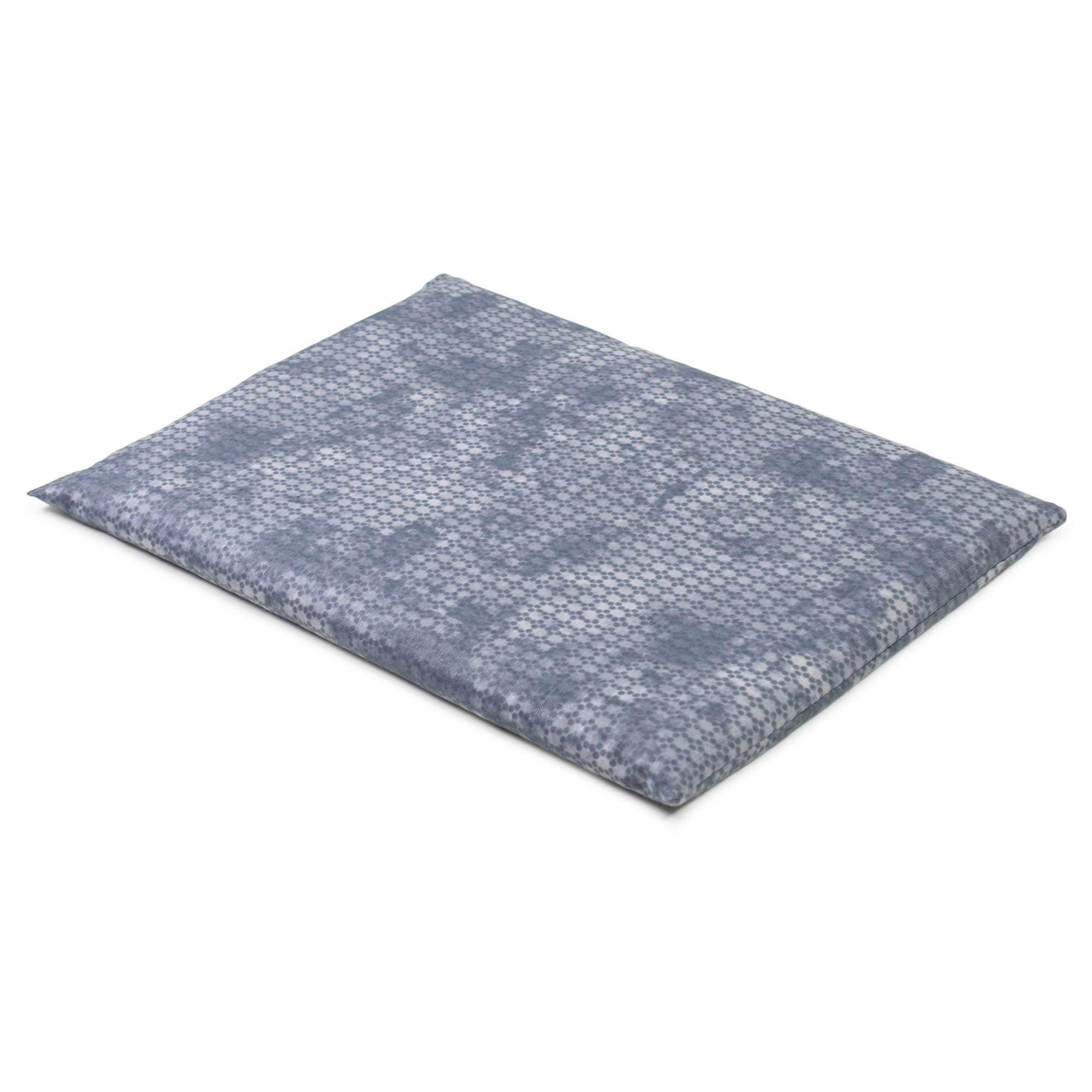Cuscino termico - Semi di lino - used look grigio-blu - 30x20cm - Terapia caldo e freddo