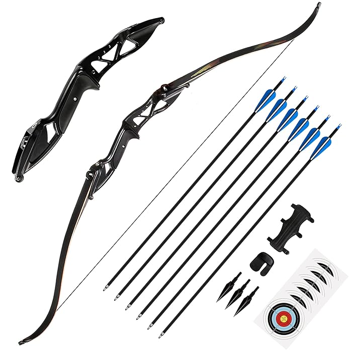 Buy The7boX Archery Recurve Bow 30 lbs,Bow and Arrow Set for Adult