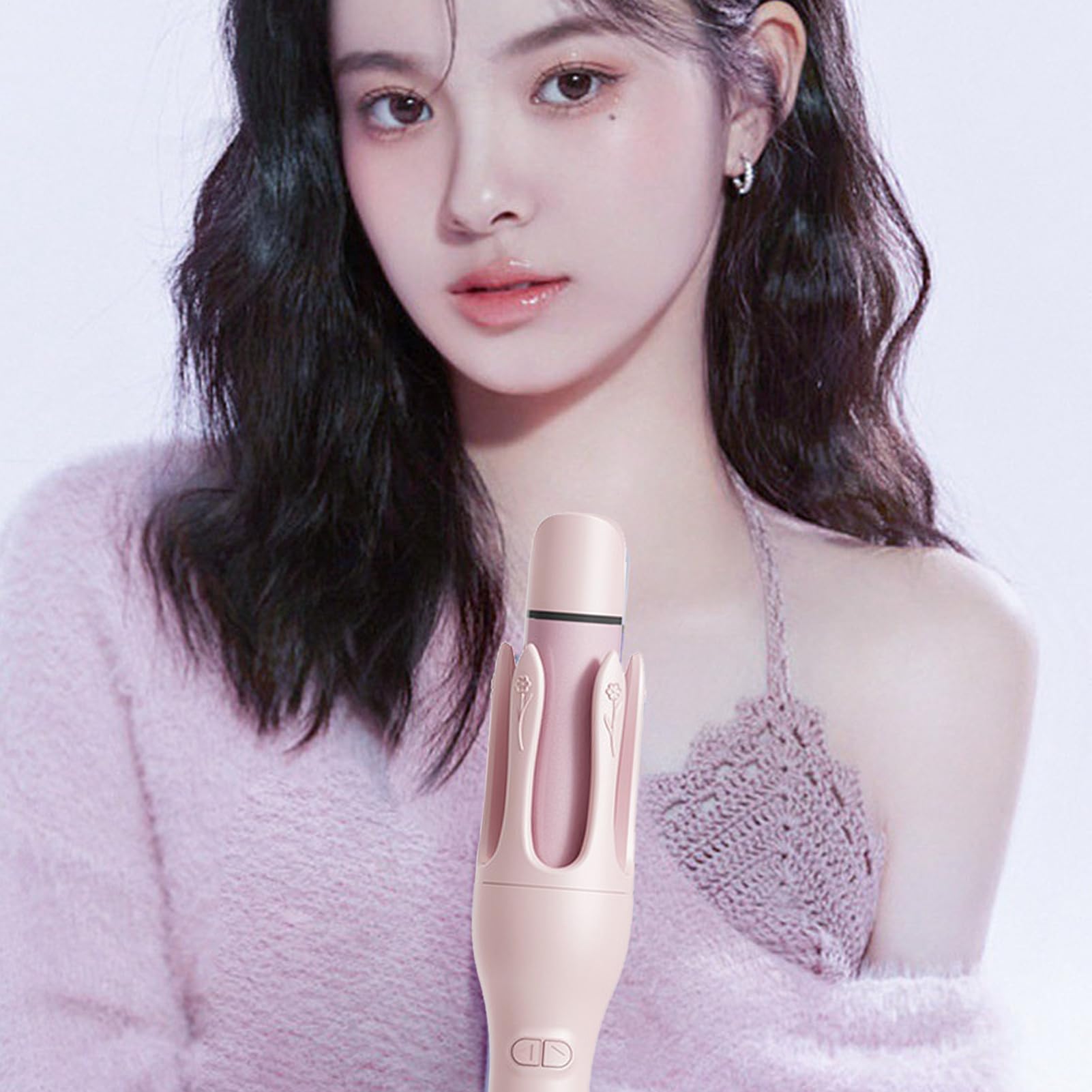Fer à lisser pour cheveux bouclés à 3 niveaux de chauffage rapide et sans fil | Fer à friser portable pour tous les types de cheveux ondulés et lisses, pour rendez-vous,