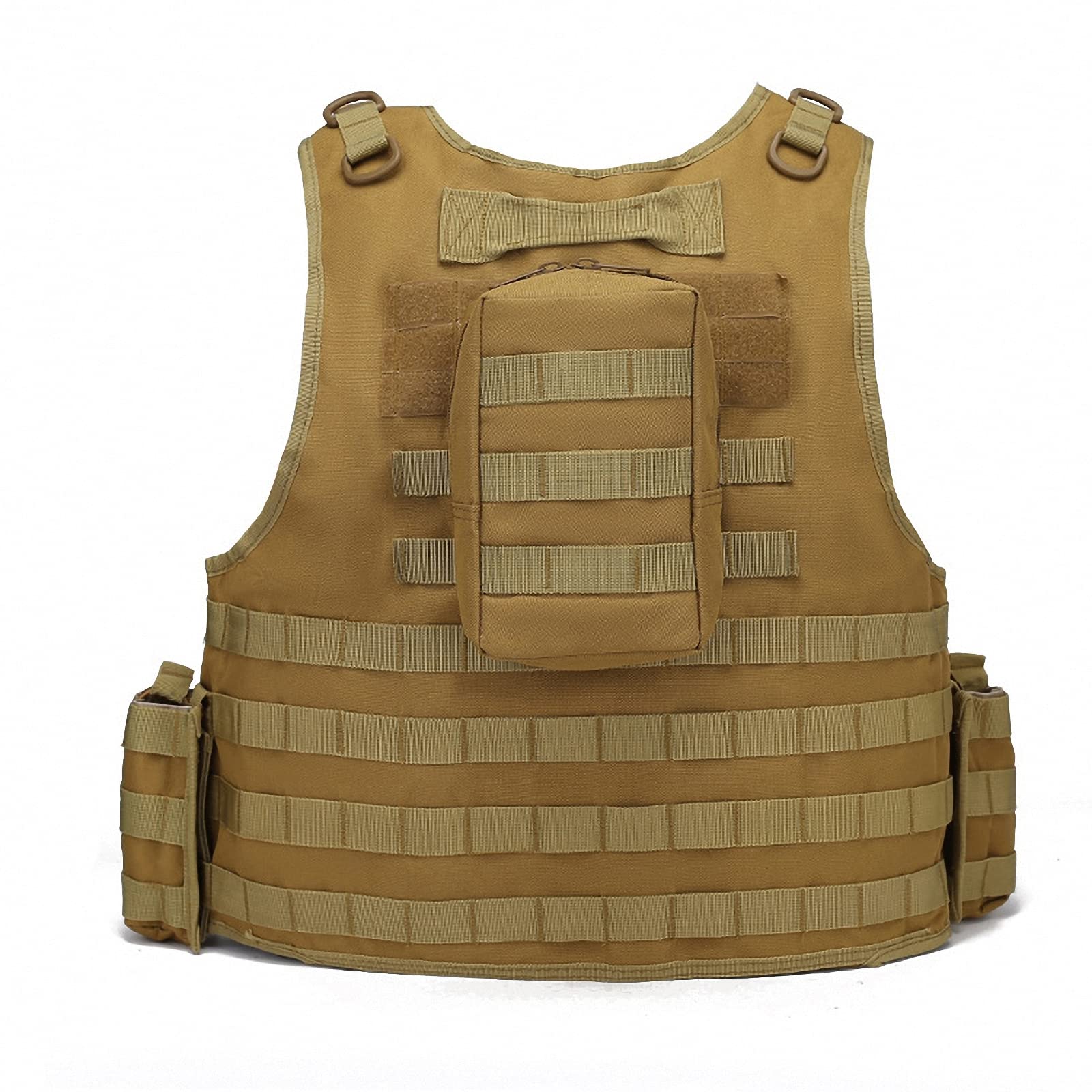 Gilet tattico Leggero,platecarrier Combattimento Vero e Proprio per addestramento all'aperto sul Campo,Giubbotto Pettorina da tiro CS-Fan Militare,Gioco di Sopravvivenza