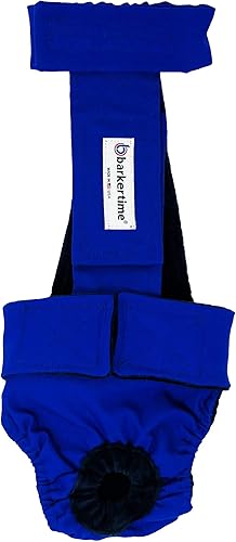Royal Blue - Pañal impermeable prémium para perro, a prueba de escapes, XL, con orificio para la cola, fabricado en Estados Unidos