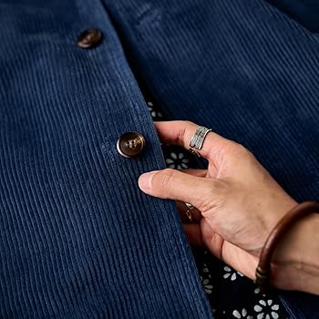 Amazon | [karaku] コーデュロイ 藍染ビンテージフレンチワーク