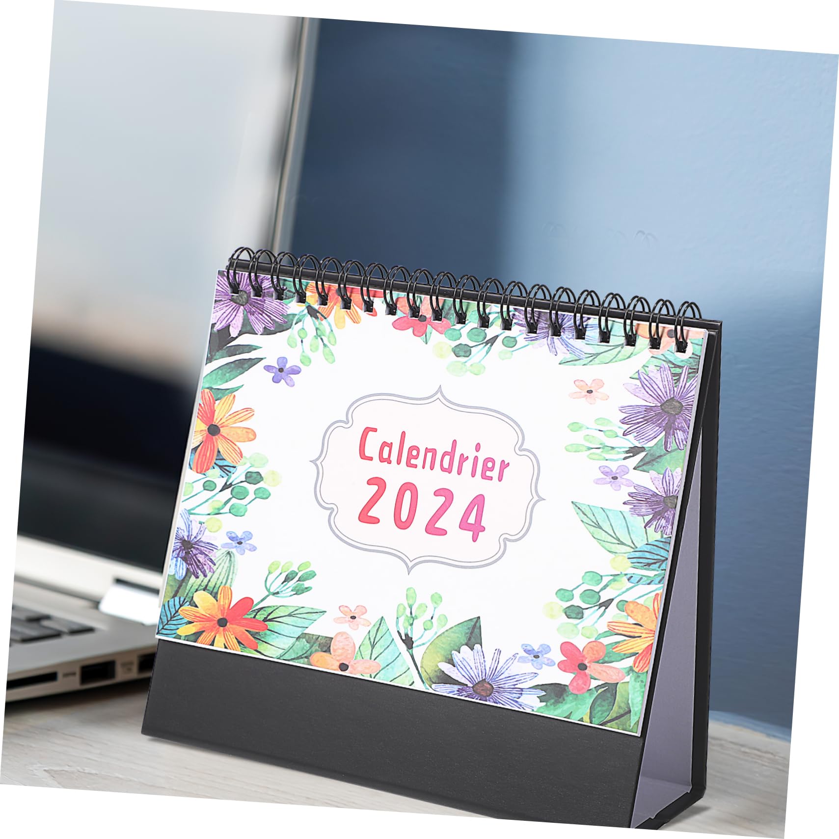 Didiseaon 4pezzi Calendario da Tavolo Design Due Spirali Accessorio da Ufficio per Casa Opzioni di Pianificazione Multifunzionali