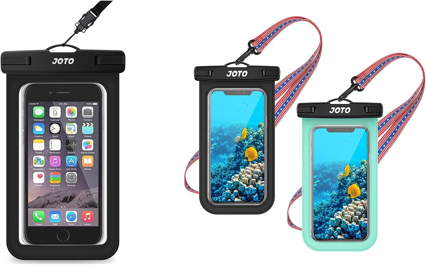 JOTO Universal Waterproof Phone Pouch Bundle with Universal