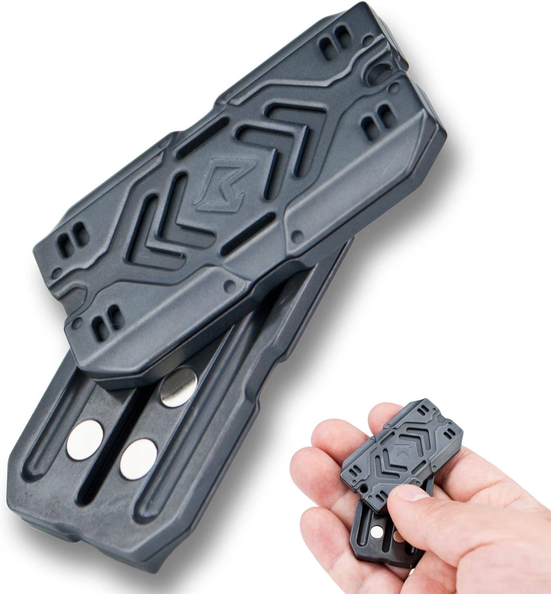Premium Fidget Slider - Multiple Ways to Play, Addictive EDC Toy, Stress Relief Gift, Clicker, CNC Machined Zirconium Toy for Adults DFS-30