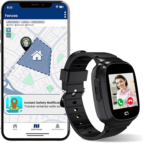 Reloj para niños con localizador GPS, llamadas bidireccionales, seguimiento en tiempo real y alertas SOS - Reloj inteligente para niños con