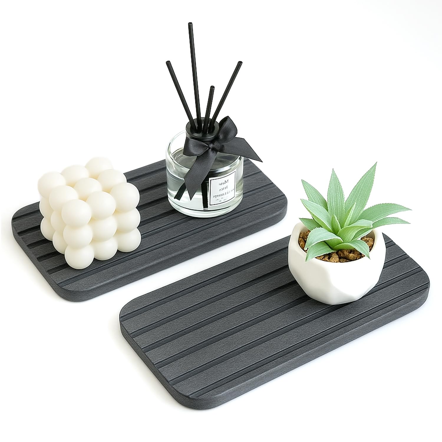 Diatomite Stone Sink Tray Drying Mat for Kitchen Sink Bathroom Counter Trays Diatomaceous Earth Dish Water Absorbing Stone Quick Dry Soap Tray