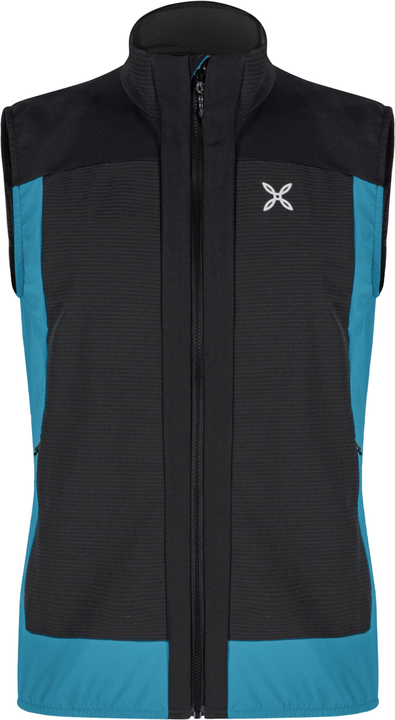 Montura Dolomiti Wind Vest Man czarny/stalowy niebieski, rozmiar L - męska kamizelka trekkingowa