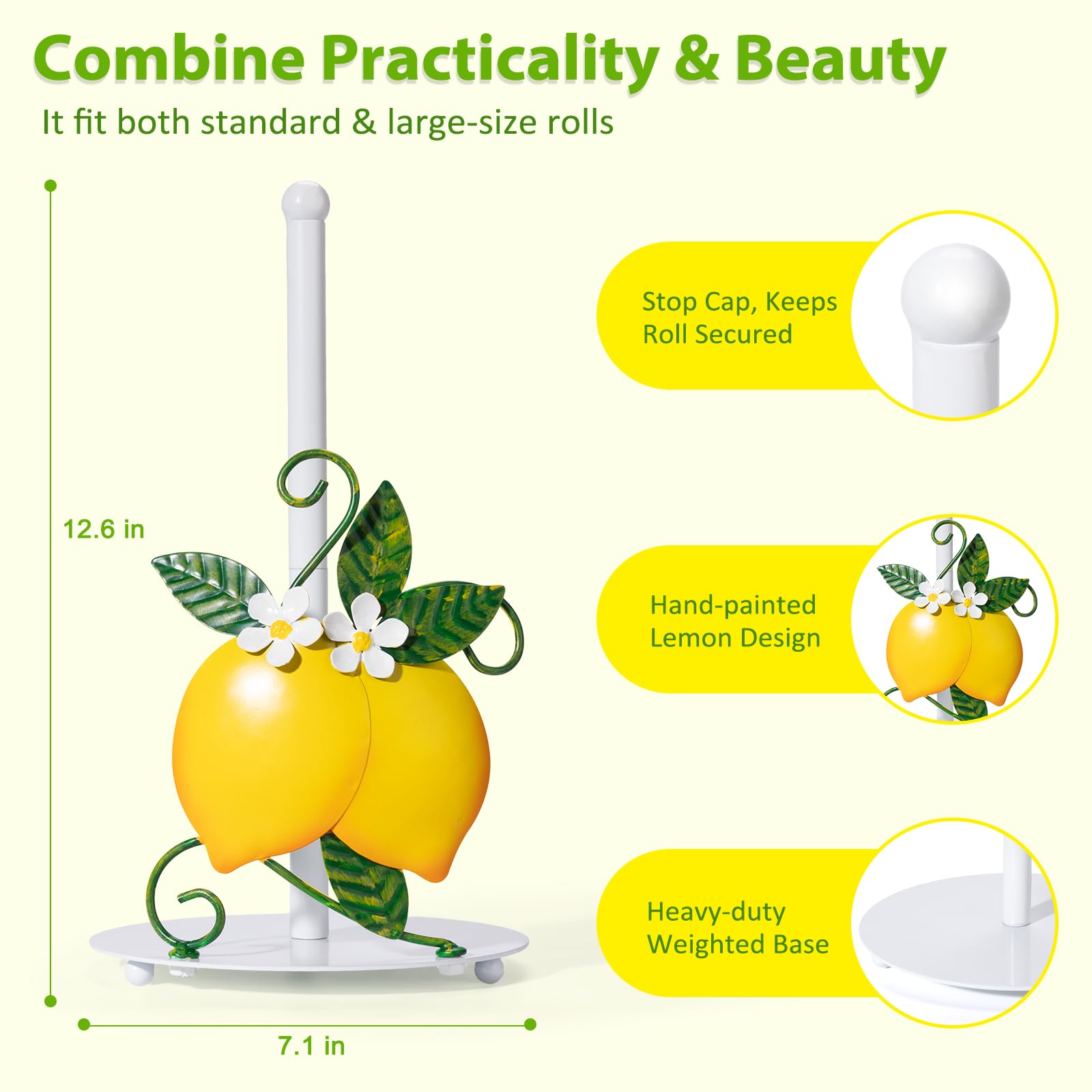 Amazon.com - Lemon Paper Towel Roll Holder Countertop - Lemon