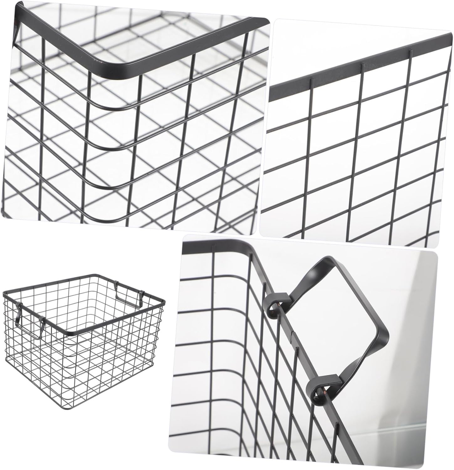 MERRYHAPY Firewood Storage Basket Capacity Outdoor Logging Basket with Handle Stylish Design for Camping and Home Use Medium