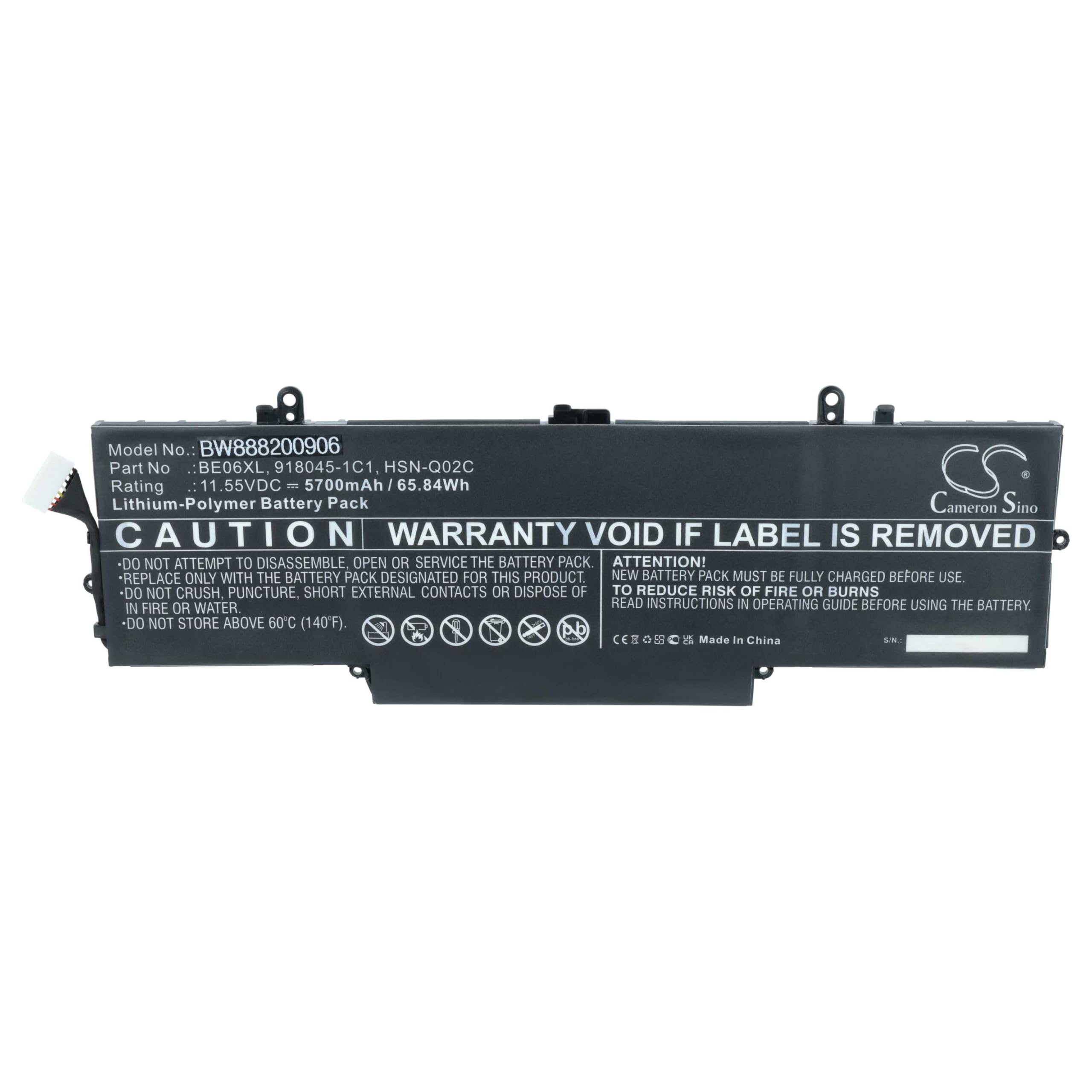 vhbw Batería Compatible con HP EliteBook 1040 G4 (2YG59PA)