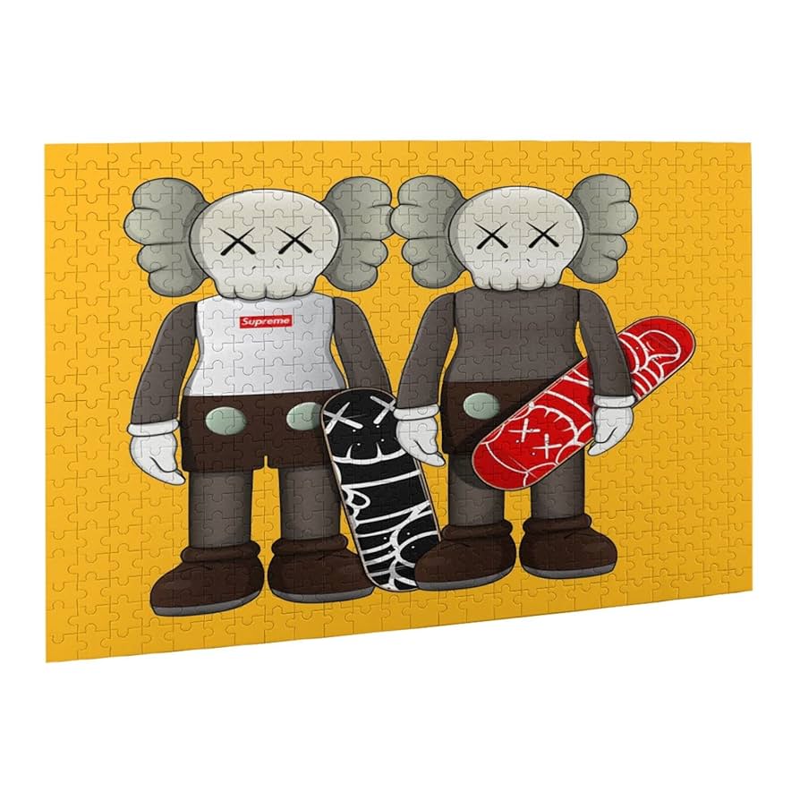 KAWS ジグソーパズル 全5種類セット カウズ　パンフ紙袋付 KAWS ジグソーパズル 全5種類セット カウズ パンフ紙袋付 kaws