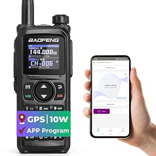 BAOFENG UV-28 Plus Ham Radio Handheld with GPS & APP Programming, 10W Long Range Walkie Talkie Dual Band Two Way Radio, FM AM AIR NOAA Receiver with Frequency Copy, 1000CHs, 2200mAh Battery USB-C Port - Amazon product rated Grade A