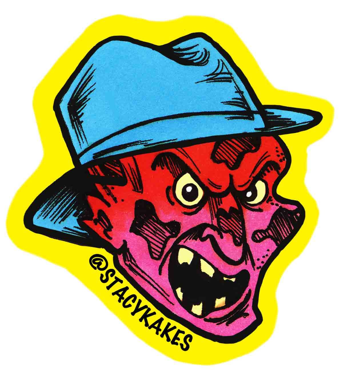 Horror Nightmare Decal - for Cars, Laptops, and More! - Use Inside or Outside - Sicks to Any Flat Smooth Surface