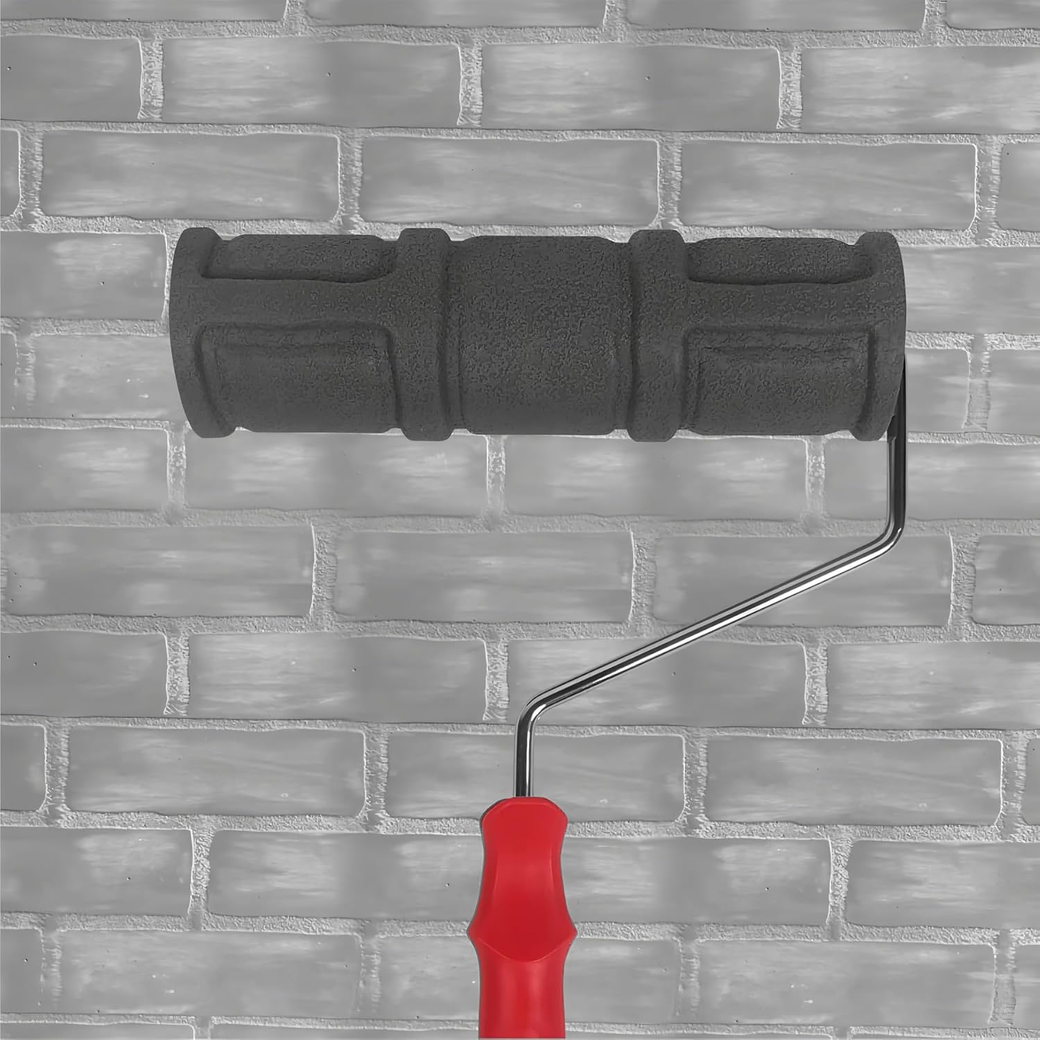 10'' Fresh Floral & Herb Textured Embossed Paint Roller – Rubber Patterned Tool for Household DIY Wall Art & Home Renovation Decor (BC4111L)