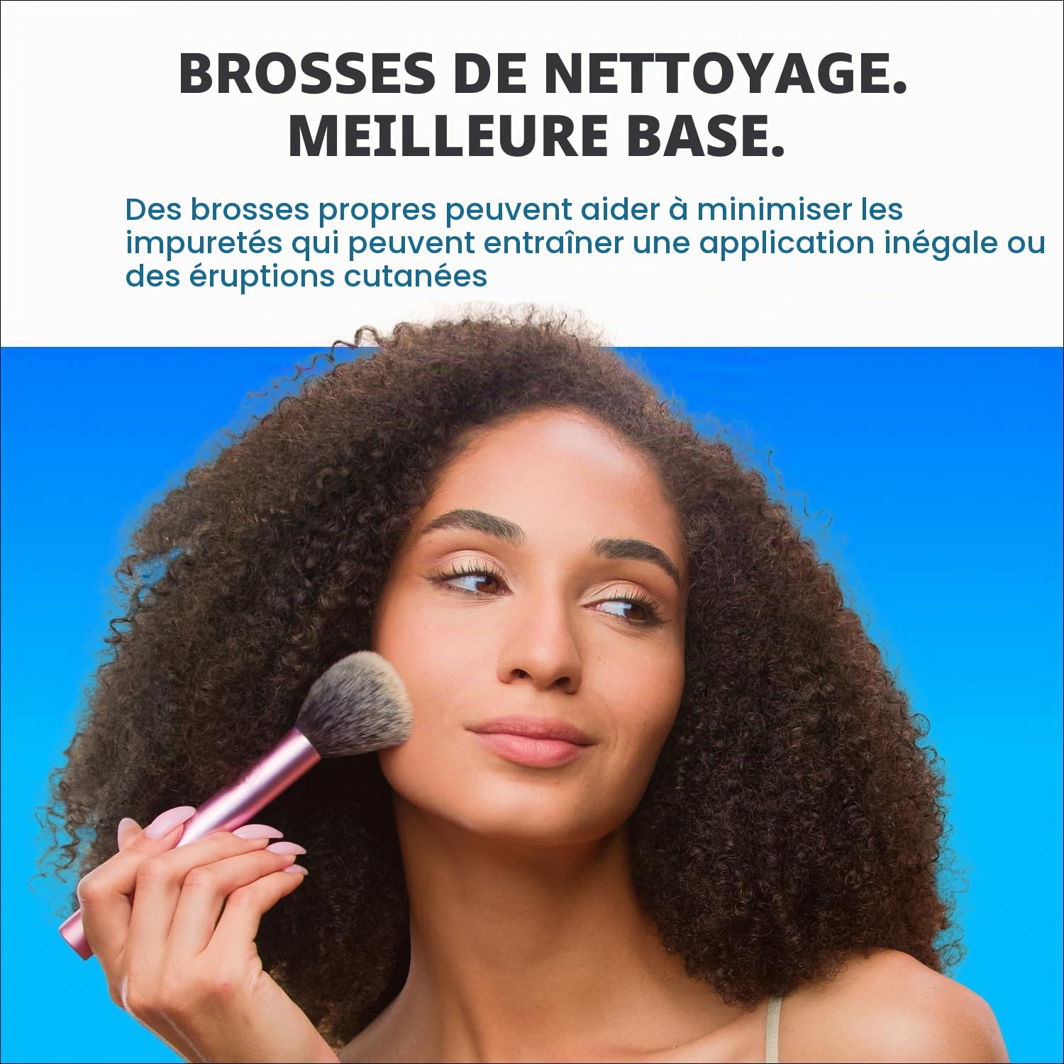 Cinema Secrets Original Blue Vanilla Solution nettoyante pour pinceaux de maquillage – Nettoyant professionnel pour pinceaux de maquillage – Séchage rapide, formule sans rinçage – Élimine le