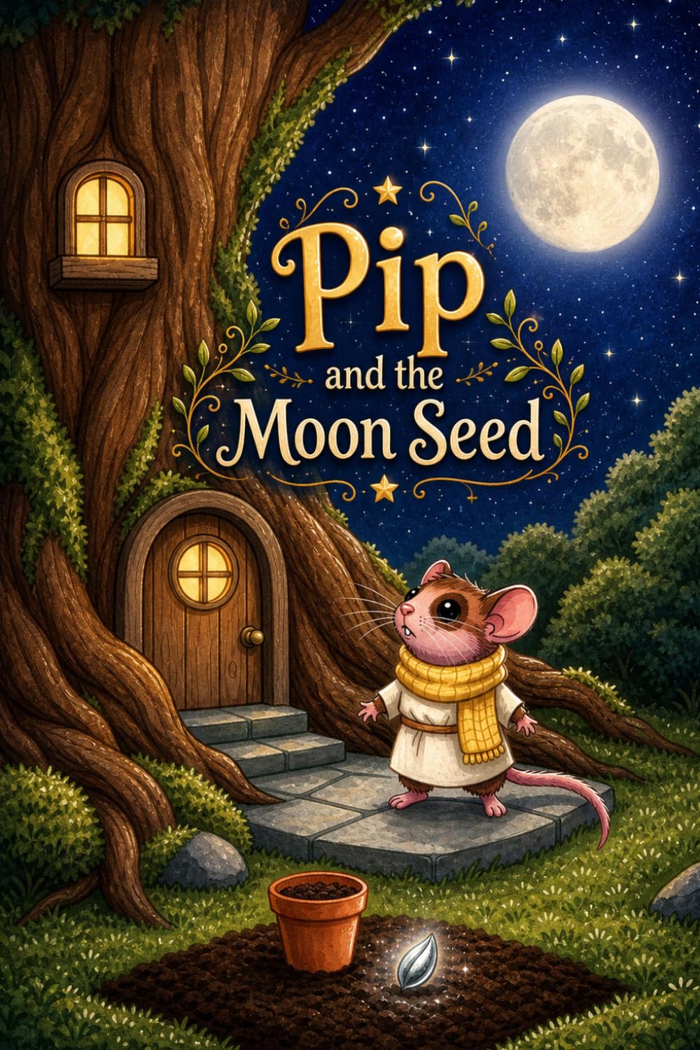 Pip and the Moon Seed: A Heartwarming Children's Book About Kindness, Believing in Yourself, and Growing Beautiful Things (Picture Book for Ages 4-6)