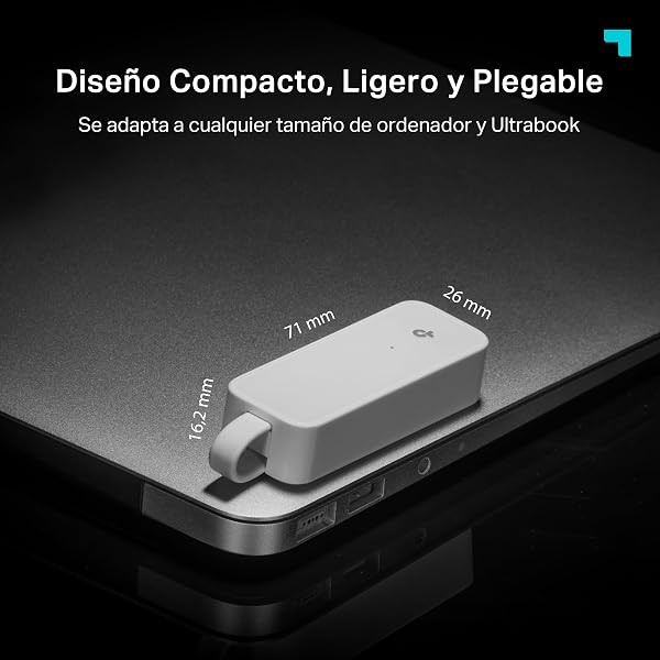 TP-Link UE300C - Adaptador USB-C a Ethernet, Puerto Gigabit 10/100/1000Mpbs, USB 3.0, Plug & Play, Ultra Compacto, Compatible con Windows, MacOS, Linux, Chrome OS - 4